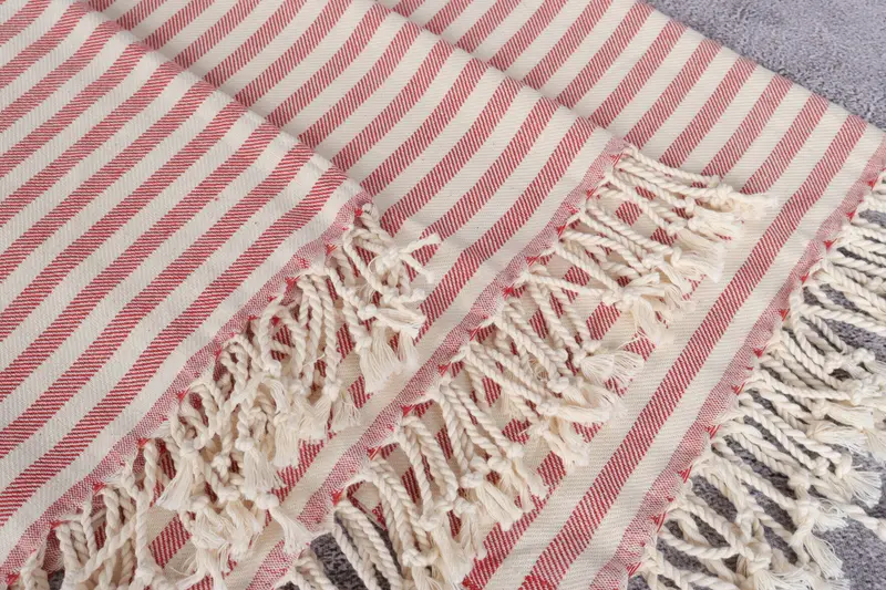 40x24 Cotton Striped Towel, Travel Towel, Personalized Kitchen Towel, Monogram Hand Towel, Bride Gift, Small Bath Towels, Girl Trip Party Favor - 5