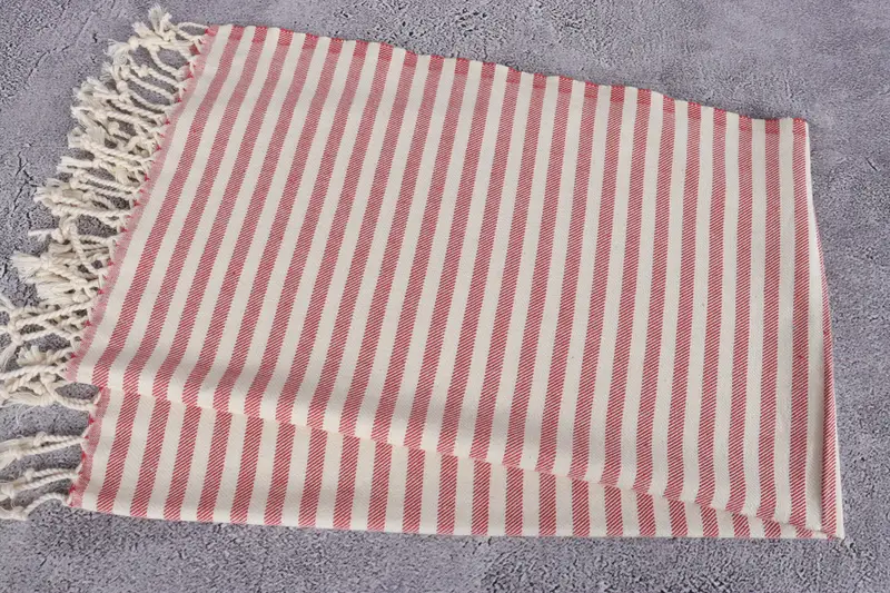 40x24 Cotton Striped Towel, Travel Towel, Personalized Kitchen Towel, Monogram Hand Towel, Bride Gift, Small Bath Towels, Girl Trip Party Favor - 6