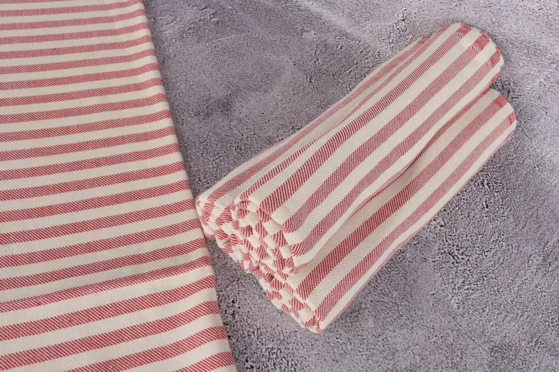 40x24 Cotton Striped Towel, Travel Towel, Personalized Kitchen Towel, Monogram Hand Towel, Bride Gift, Small Bath Towels, Girl Trip Party Favor - 8