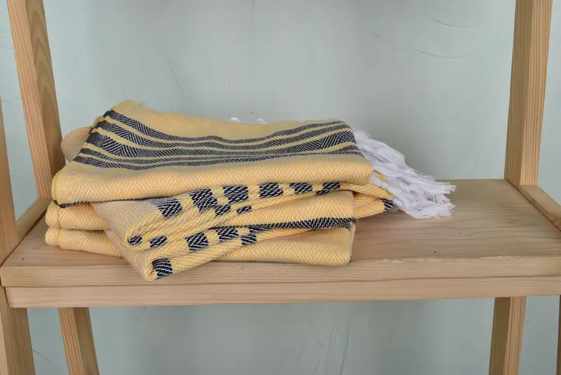 Beach Wedding Favor, Wedding Anniversary Gift, Wedding Favors, Family Gift, Turkish Hand Towel, 40x20 Cotton Zig zag Towel, Monogram Kitchen Towel - 7