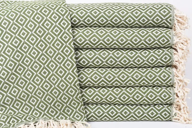 Organic Beach Towel, Organic towel, Yoga Towel, 70x40 Cotton Diamond Towel, Valentines Day Gift For Him, Gift For Her, Turkish hand towel