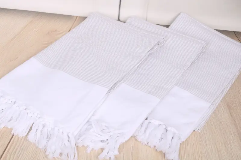 Personalized Gifts, Monogrammed Turkish Towel, Custom Name Towel, Bridesmaid Gift Towel, 70x40 Cotton Striped Towel, Sand-free towel, Bridal Gifts - 6