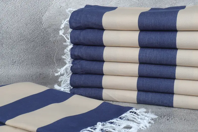 70x40 Cotton Striped Towel, Home Gift, Handmade Gift, Handwoven organic Turkish towel for spa, Embroidered Towel, Bachelor Bachelorette Party Favors - 2