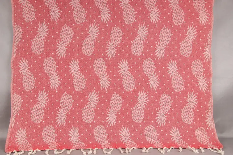 Girl Trip Party Favor, Turkish towel, Best Friend Gift, Boyfriend Christmas Gift, 80x40 Cotton Pineapple Design Towel, Wedding Gifts Towel - 1