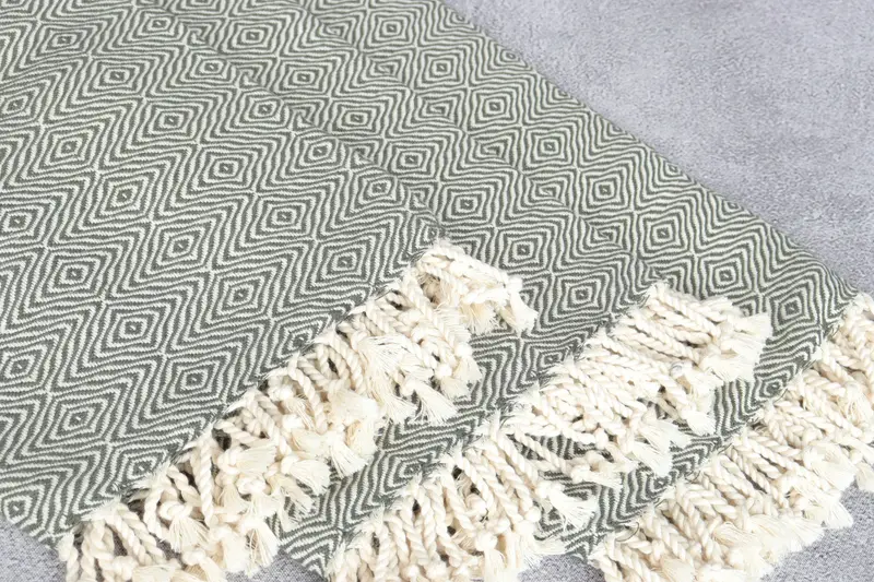 Personalized Bridesmaid Beach Towel, Bachelor Party Gifts, Wedding Favors, 70x40 Cotton Zigzag Diamond Towel, Travel towel, Bridal Shower Gift - 5