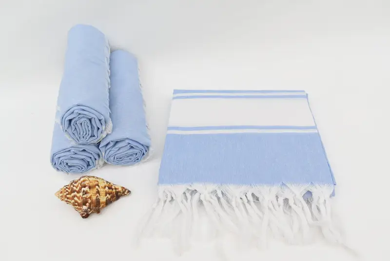 Quick-dry towel, Monogrammed Beach Towel, 70x40 Cotton Striped Towel, Absorbent Turkish towel, Anniversary Gift For Her, Personalized Towel Gift - 8