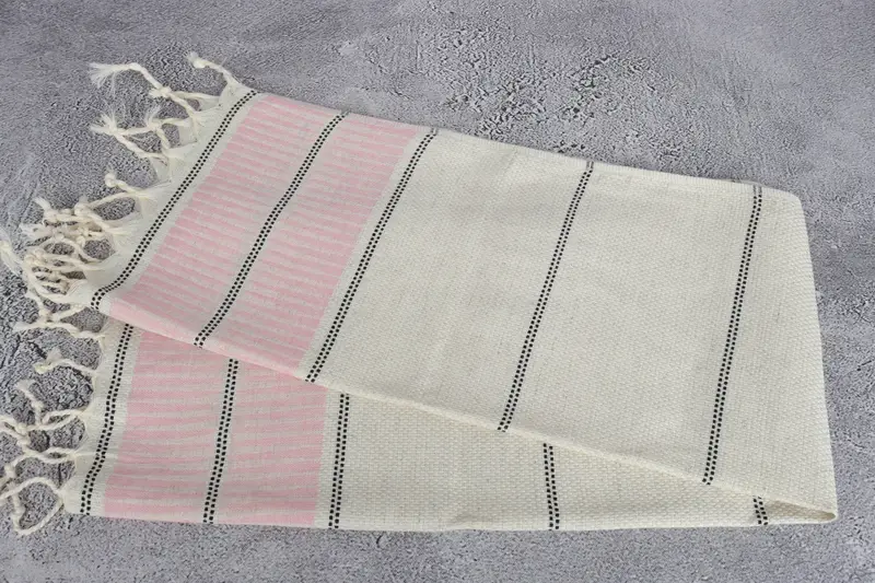 Personalized Dish Towel, 40x20 Linen Striped Towel, Monogram Kitchen Towel, Personalized Kitchen Towel, Wedding Hand Made Gift, Custom Tea Towel - 6