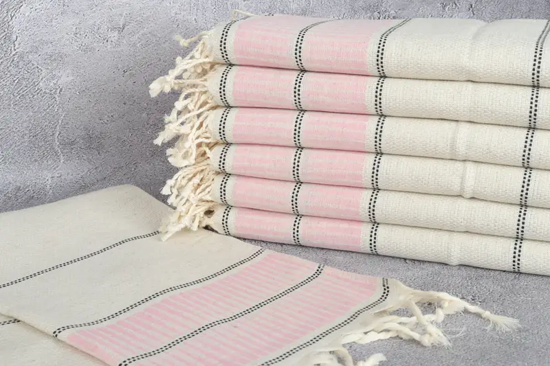 Personalized Dish Towel, 40x20 Linen Striped Towel, Monogram Kitchen Towel, Personalized Kitchen Towel, Wedding Hand Made Gift, Custom Tea Towel - 2