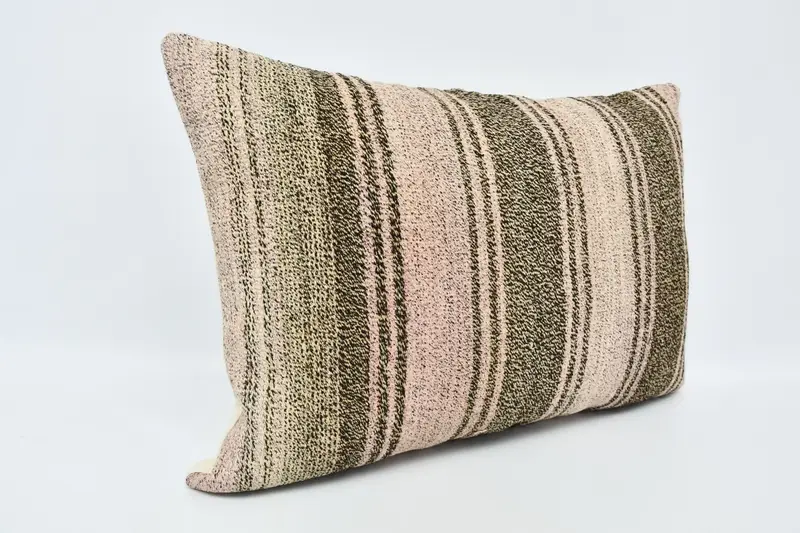 Kilim Pillow Cover, Morroccon Kilim Cushion Pillow Case, Home Decor Pillow, Pillow Cover, Boho Pillow Sham Cover, 20x28 Beige Cushion Case - 3
