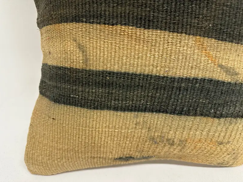 Großhandelskissenbezug, 12x12 braunes Kissenschamm, türkisches Kissen, Vintage -Kilim -Kissen, Bolsterkissenabdeckung, Vintage -Kilim -Kissen, Kissen Kissen - 2