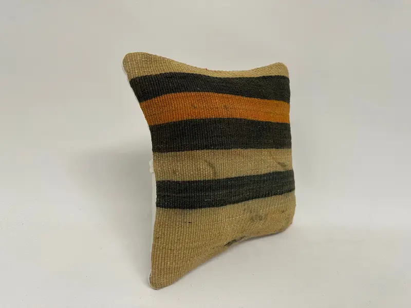 Großhandelskissenbezug, 12x12 braunes Kissenschamm, türkisches Kissen, Vintage -Kilim -Kissen, Bolsterkissenabdeckung, Vintage -Kilim -Kissen, Kissen Kissen - 3