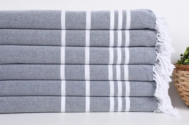 Custom Towel, Fringed Turkish towel for poolside, Grandma Gift, 70x40 Cotton Striped Towel, Beach towel, Bachelor Bachelorette Party Favors - 2