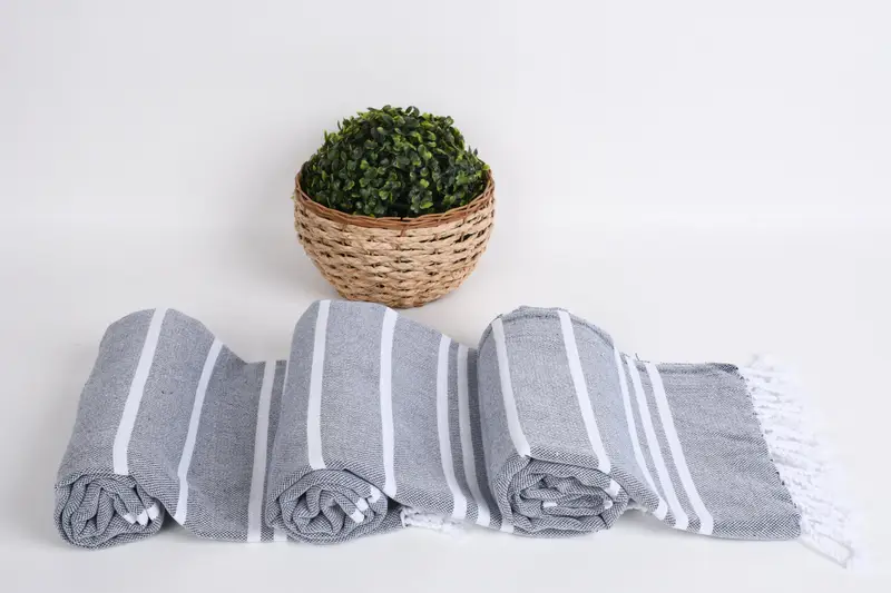 Custom Towel, Fringed Turkish towel for poolside, Grandma Gift, 70x40 Cotton Striped Towel, Beach towel, Bachelor Bachelorette Party Favors - 8