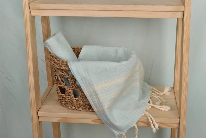 Guest Towel, Personalized Gift, Bathroom Towels, Personalized Bridesmaid Gift, Personalized Kitchen Towel, 40x18 Cotton Striped Towel, Spa Towel - 4