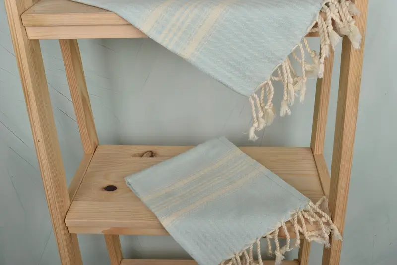 Guest Towel, Personalized Gift, Bathroom Towels, Personalized Bridesmaid Gift, Personalized Kitchen Towel, 40x18 Cotton Striped Towel, Spa Towel - 5