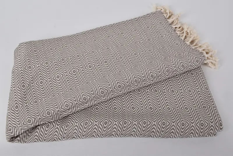 70x40 Cotton Zigzag Diamond Towel, Beach Towel Personalized, Wedding Gift For Bride, Luxury towel, Beach Size Towel, Handmade Gift, Home Decor Gifts - 4