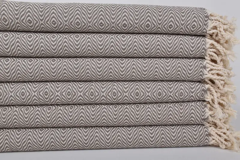70x40 Cotton Zigzag Diamond Towel, Beach Towel Personalized, Wedding Gift For Bride, Luxury towel, Beach Size Towel, Handmade Gift, Home Decor Gifts - 2