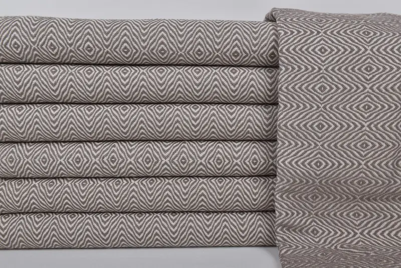 70x40 Cotton Zigzag Diamond Towel, Beach Towel Personalized, Wedding Gift For Bride, Luxury towel, Beach Size Towel, Handmade Gift, Home Decor Gifts - 1