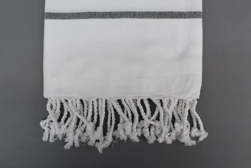 Housewarming Gift, Absorbent Turkish towel, Gift For Best Friend, Lightweight Turkish towel, 70x40 Cotton Striped Towel, Customized Turkish Towel - 5