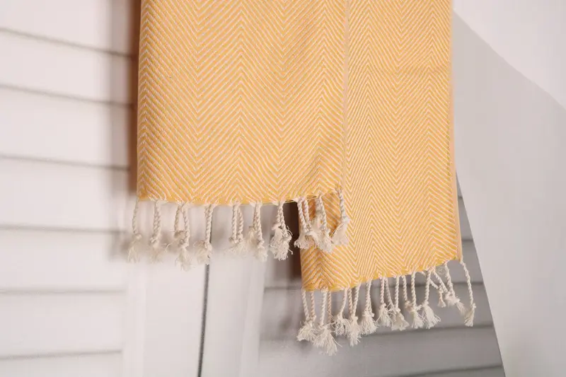 Turkish Towel Hand Towel, Turkish Hand Towel, Bathroom Hand Towel, 40x20 Cotton Herringbone Towel, Custom Name Towel, Monogrammed Hand Towel - 8