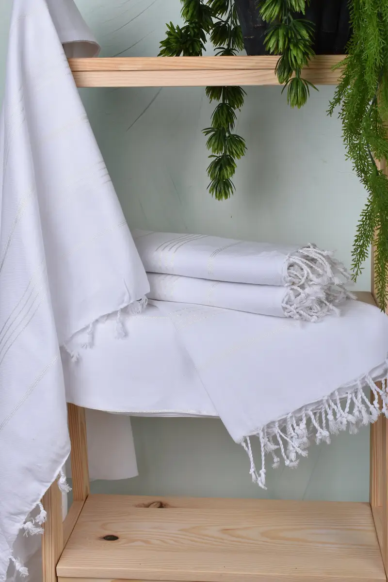 70x40 pamuklu çizgili havlu, yoga havlu, eve taşınma hediyesi, futa havlu, organik havlu, Türk plaj havlu monogram, kişiselleştirilmiş hediye, seyahat havlu - 6