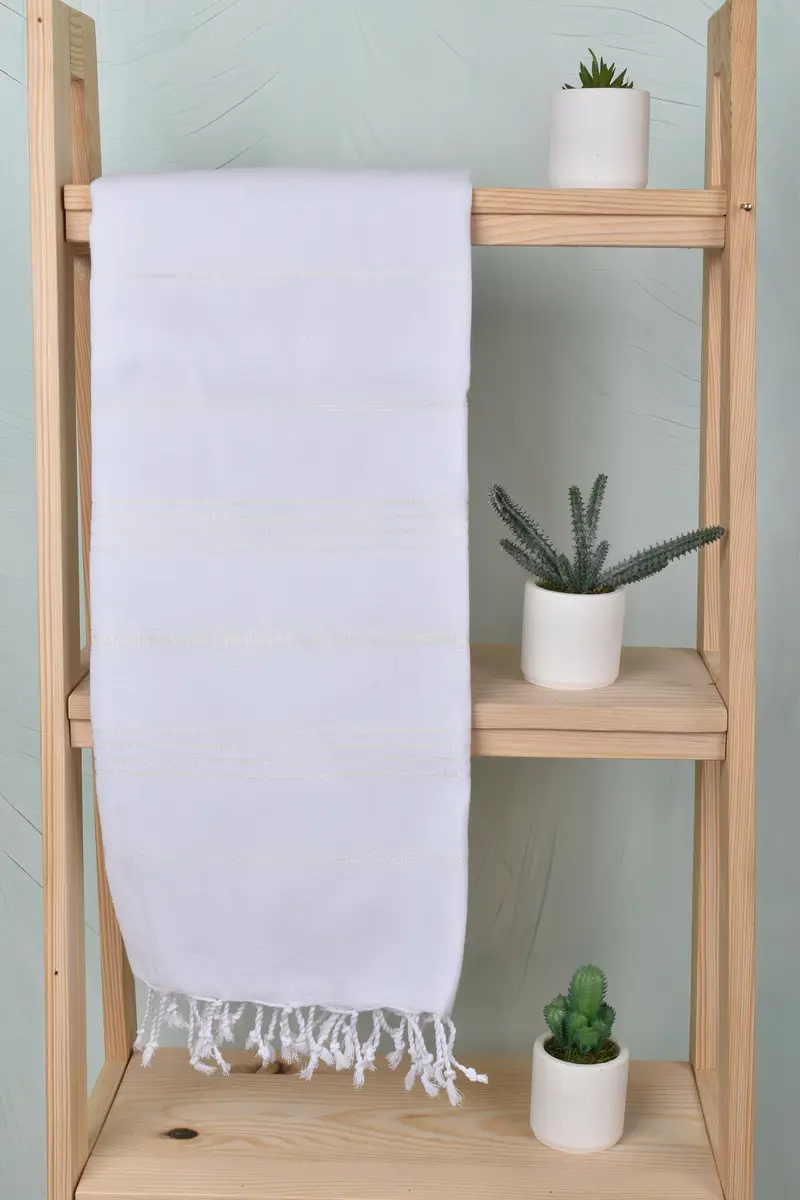 70x40 pamuklu çizgili havlu, yoga havlu, eve taşınma hediyesi, futa havlu, organik havlu, Türk plaj havlu monogram, kişiselleştirilmiş hediye, seyahat havlu - 8