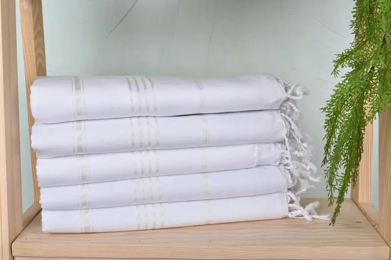 70x40 pamuklu çizgili havlu, yoga havlu, eve taşınma hediyesi, futa havlu, organik havlu, Türk plaj havlu monogram, kişiselleştirilmiş hediye, seyahat havlu - 2