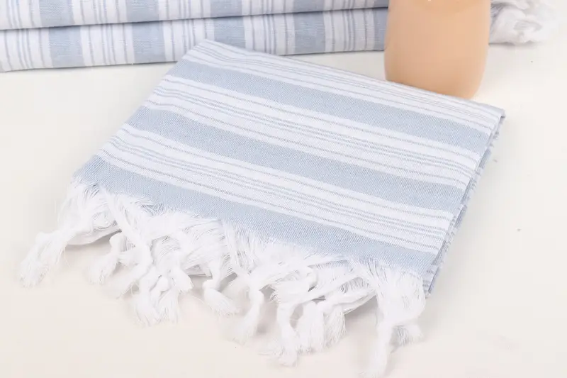 Home Decor Gifts, 70x40 Cotton Striped Towel, Cotton towel, Sand-resistant towel, Yoga Towel, Bridesmaid Proposal Gift, Customized Turkish Towel - 5