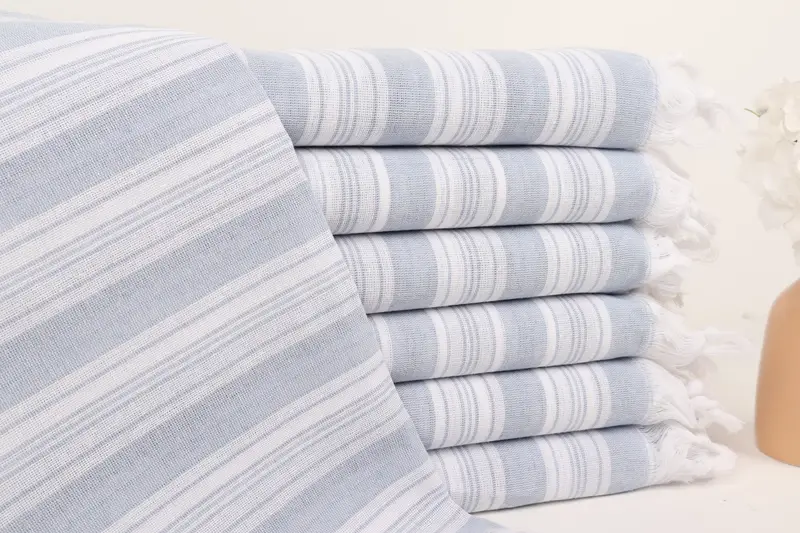 Home Decor Gifts, 70x40 Cotton Striped Towel, Cotton towel, Sand-resistant towel, Yoga Towel, Bridesmaid Proposal Gift, Customized Turkish Towel - 1