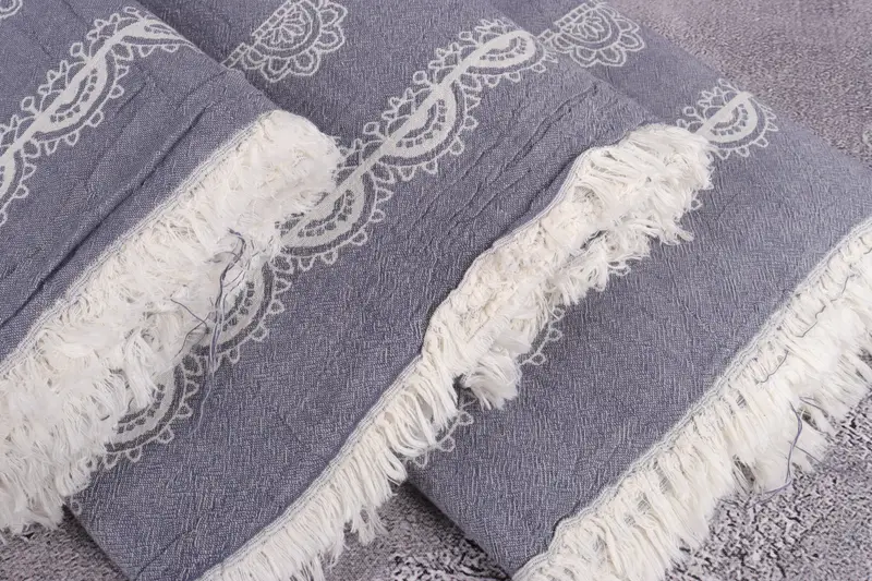 Housewarming Gift, Custom Blanket, Custom Wedding Gift From Bridesmaid, Boho Throw Blankets, 88x80 Cotton Ethnic Design Towel, Merry Christmas Gifts - 5