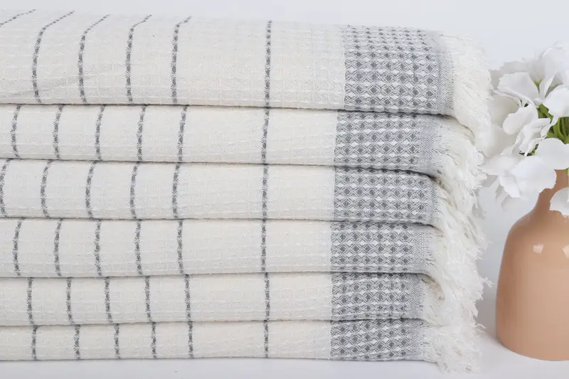 Gifts For Him, 70x40 Cotton Waffle Towel, Wedding Shower Gift, Bachelor Party Favors, Housewarming Gift, Summer Towel, Luxury towel, Towel With Name - 3