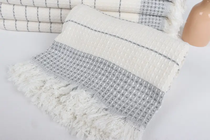 Gifts For Him, 70x40 Cotton Waffle Towel, Wedding Shower Gift, Bachelor Party Favors, Housewarming Gift, Summer Towel, Luxury towel, Towel With Name - 4