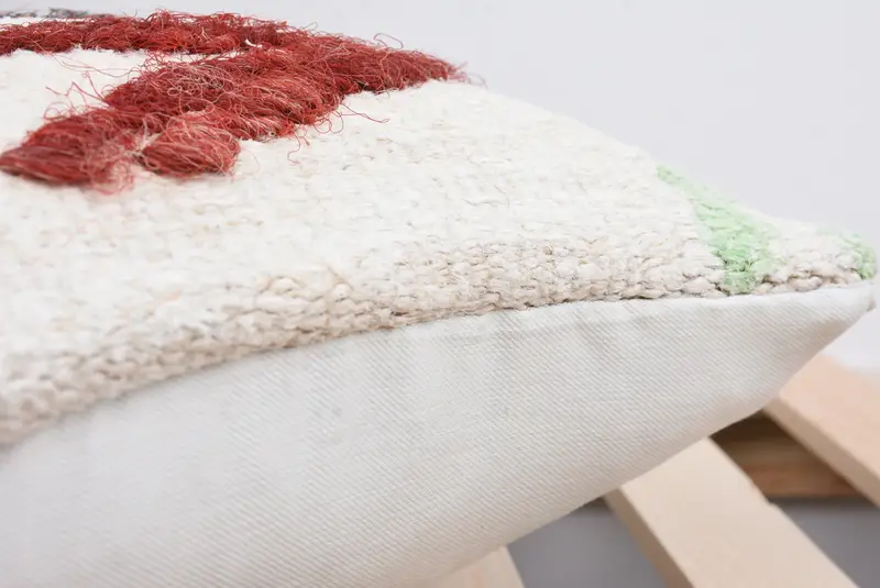 12x12 White Cushion Case, Pillow for Couch, Seat Pillow Case, Pillow Cover, Accent Throw Pillow Sham, Kilim Pillow Cover, Home Decor Pillow - 7