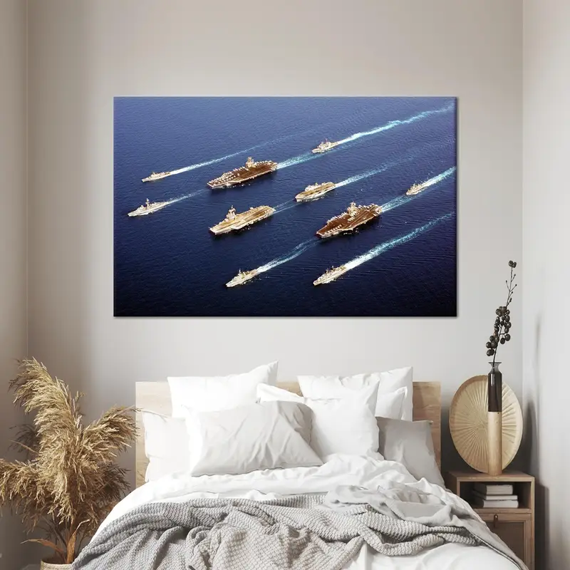 Ocean Canvas Art, Sea Wall Art Decor, Blue Canvas Art, Sea Wall Hanging Art, Modern Canvas Decor, Ocean Art Decor, Home Decor Wall Art - 1