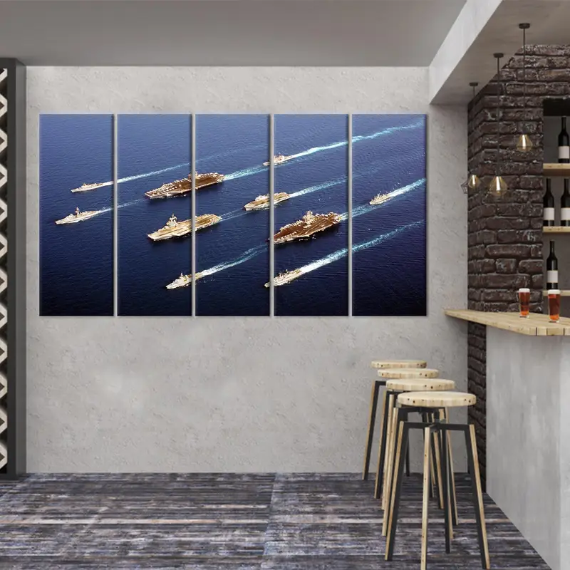 Ocean Canvas Art, Sea Wall Art Decor, Blue Canvas Art, Sea Wall Hanging Art, Modern Canvas Decor, Ocean Art Decor, Home Decor Wall Art - 4