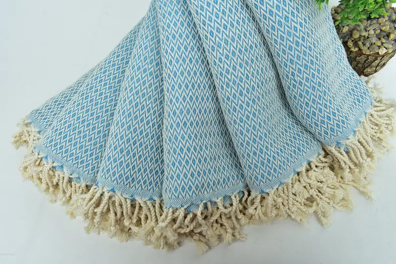 Peshtemal Towel, Bachelor Gifts, Sand-resistant Turkish towel for the beach, 70x40 Cotton Diamond Towel, Christmas Gift, Spa Towel, Gift For Him - 4