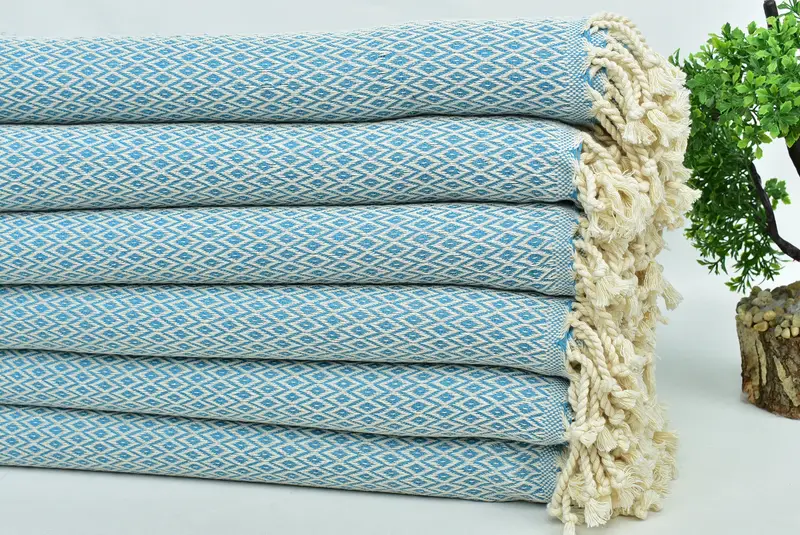 Peshtemal Towel, Bachelor Gifts, Sand-resistant Turkish towel for the beach, 70x40 Cotton Diamond Towel, Christmas Gift, Spa Towel, Gift For Him - 3