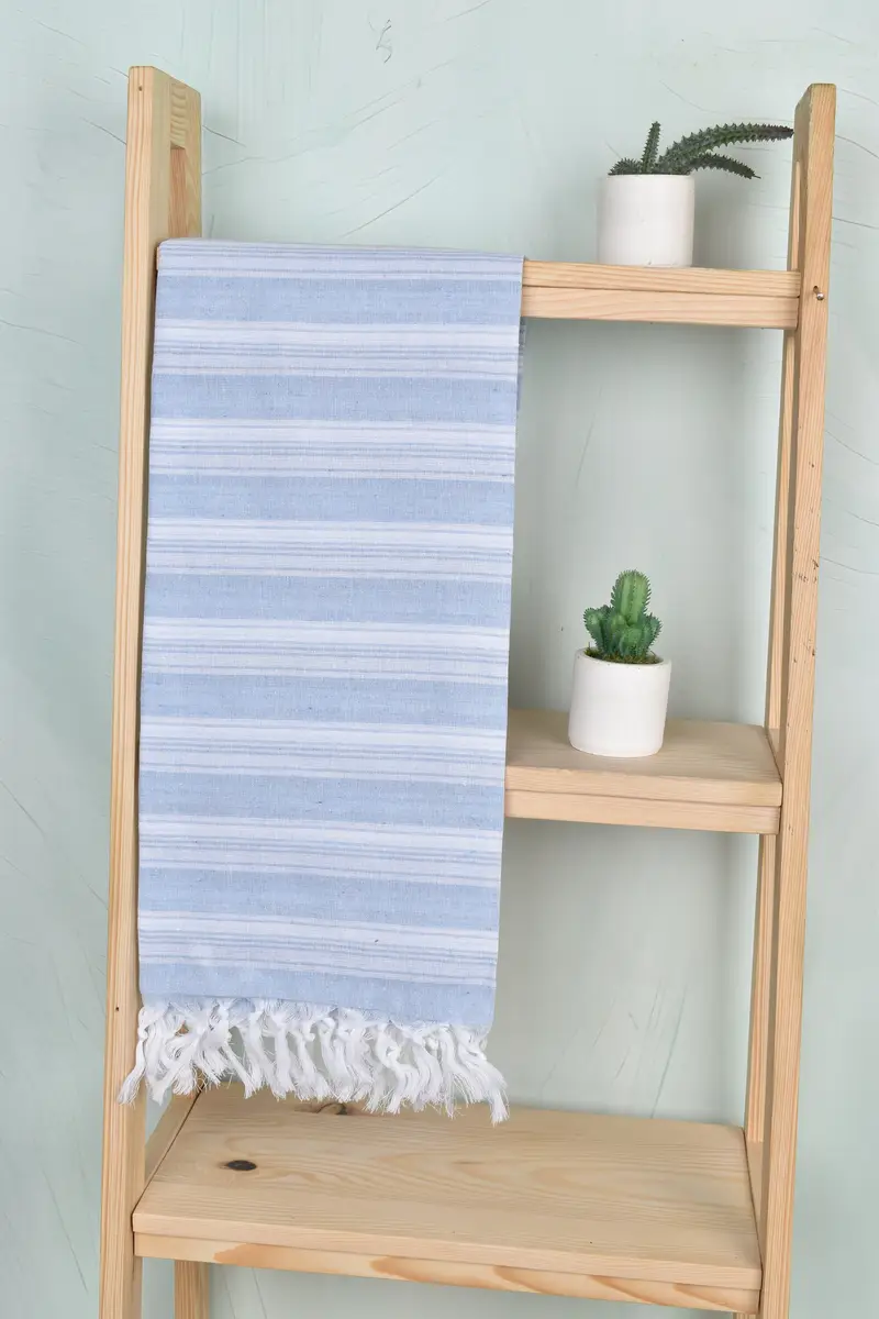 Valentines Gift, 70x40 Cotton Striped Towel, Monogram Towels, Personalized Gifts, Bridesmaid Gift Towel, Custom Bath Towel, Bachelorette Party Gift - 8