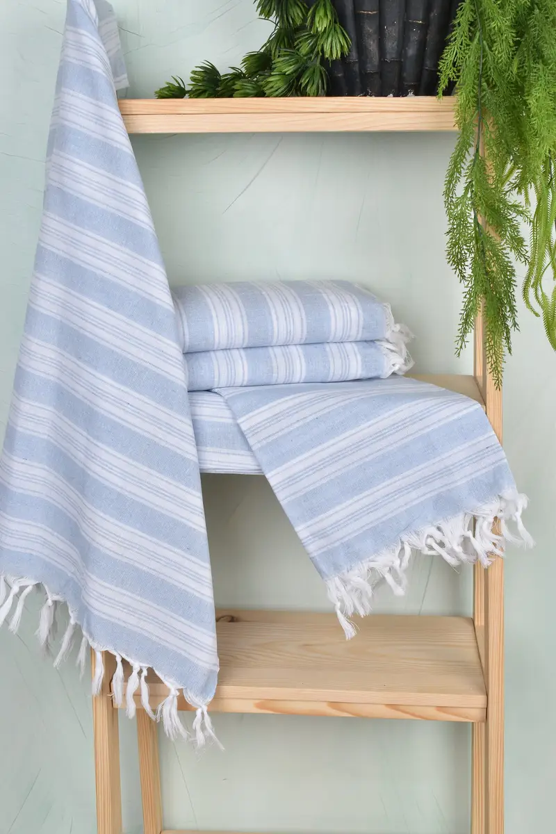 Valentines Gift, 70x40 Cotton Striped Towel, Monogram Towels, Personalized Gifts, Bridesmaid Gift Towel, Custom Bath Towel, Bachelorette Party Gift - 6