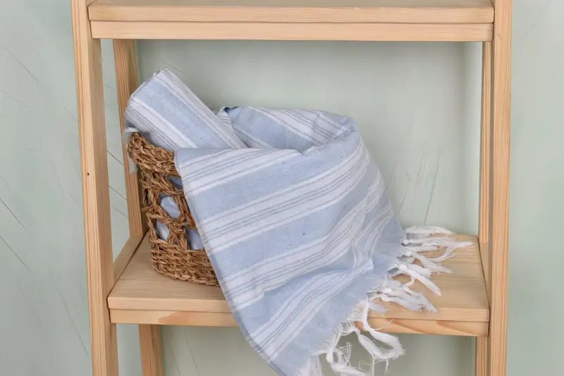 Valentines Gift, 70x40 Cotton Striped Towel, Monogram Towels, Personalized Gifts, Bridesmaid Gift Towel, Custom Bath Towel, Bachelorette Party Gift - 4