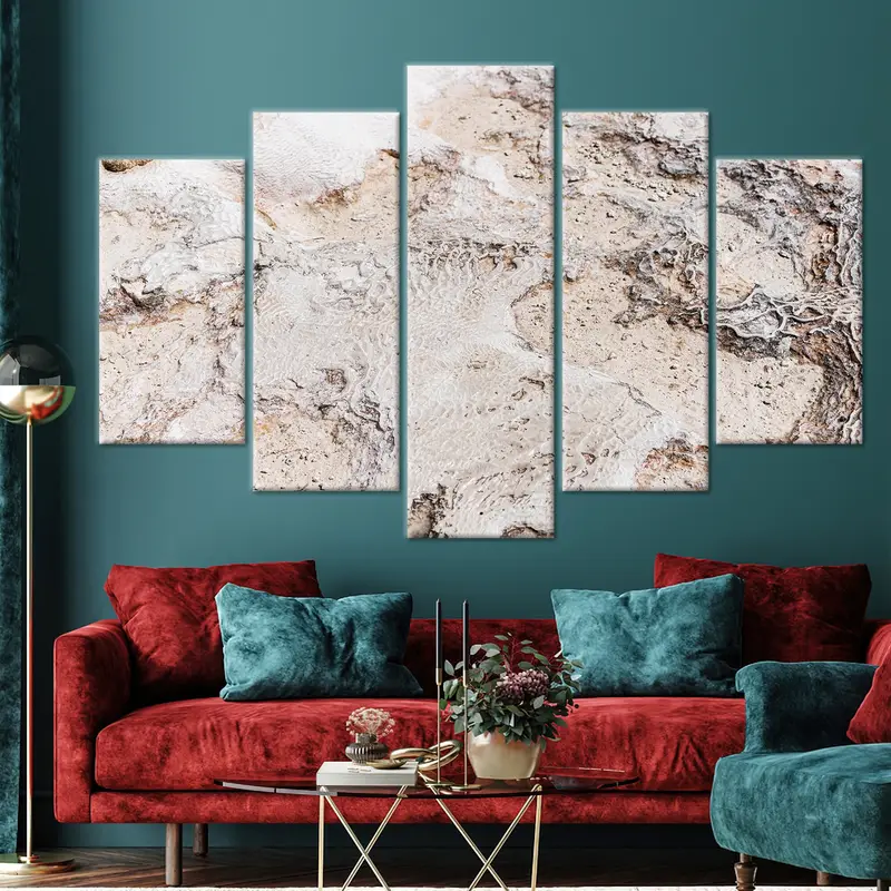 Modern Wall Decoration, Luxury Wall Art, Soft Tones Wall Art, Canvas Wall Art, Saloon Wall Decor, Living Room Wall Art, Home Decor, - 3