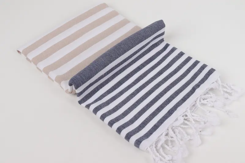 Spa Gift, Gifts For Him, Turkish bath towel, 68x36 Cotton Striped Towel, Embroidered Beach Towel, Miami Bachelorette Party Favors, Custom Towel - 6