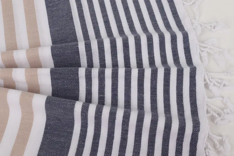 Spa Gift, Gifts For Him, Turkish bath towel, 68x36 Cotton Striped Towel, Embroidered Beach Towel, Miami Bachelorette Party Favors, Custom Towel - 8