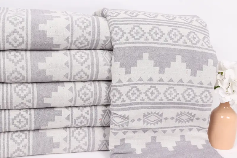 Bedspread, Throw Blanket Couch, 86x56 Cotton Kilim Towel, Turkish Blanket Queen, Turkish Blanket, Boyfriend Gift, Christmas Tablecloth - 2