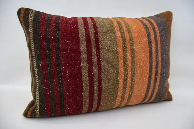 Toss Cushion, Ethnic Pillow Cover Cushion Cover, Boho Pillow, Interior Designer Pillow, Antique Pillows, Cushion Cover, 16x24 Red Pillow Case - 2