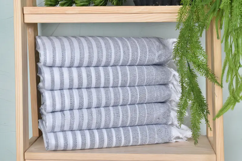 Custom Wedding Gift, Bachelorette Party Gift, Family Gift Basket, 70x40 Cotton Striped Towel, Bridesmaid Gifts, Personalised Gift, Custom Bath Towel - 2