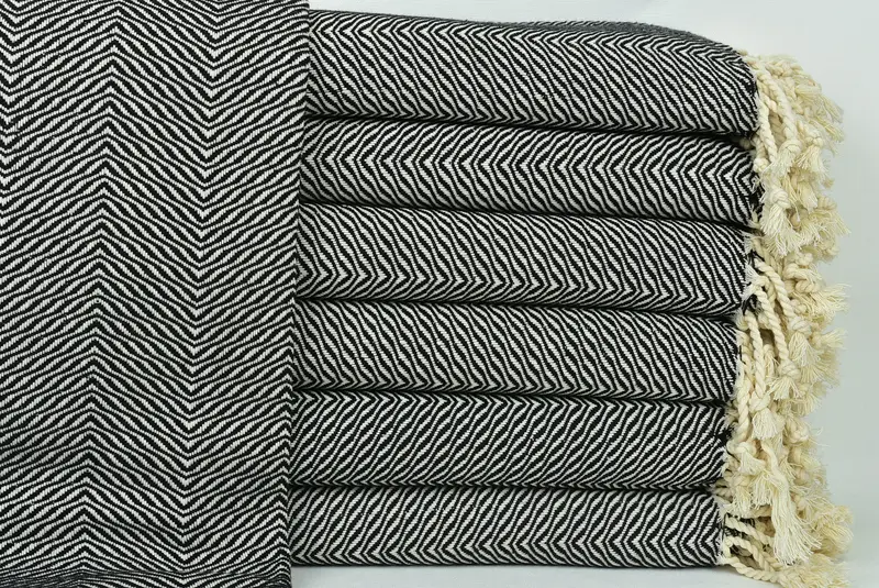 Unique Wedding Gift, Gift For Her, Custom Bath Towel, Spa Gift, Spa Towel, 70x40 Cotton Chevron Towel, Organic Towel, Bath towel, Personalized Gifts - 1