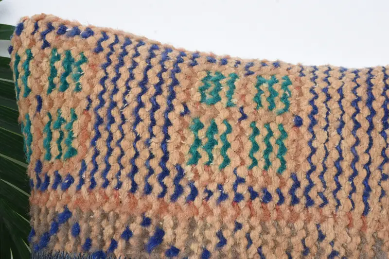 Kilim Pillow, Armchair Cushion, 14x14 Blue Cushion Case, Kilim Pillow Cover, Pillow Sham, Anatolian Cushion Case, Art Deco Pillow Sham, Boho Pillow - 2