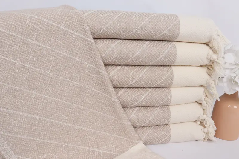 Monogrammed Hand Towel, Turkish Hand Towel, 36x18 Cotton Geometric Towel, Anniversary Gift For Her, Turkish Towel Hand Towel, Bulk Order Towel - 1