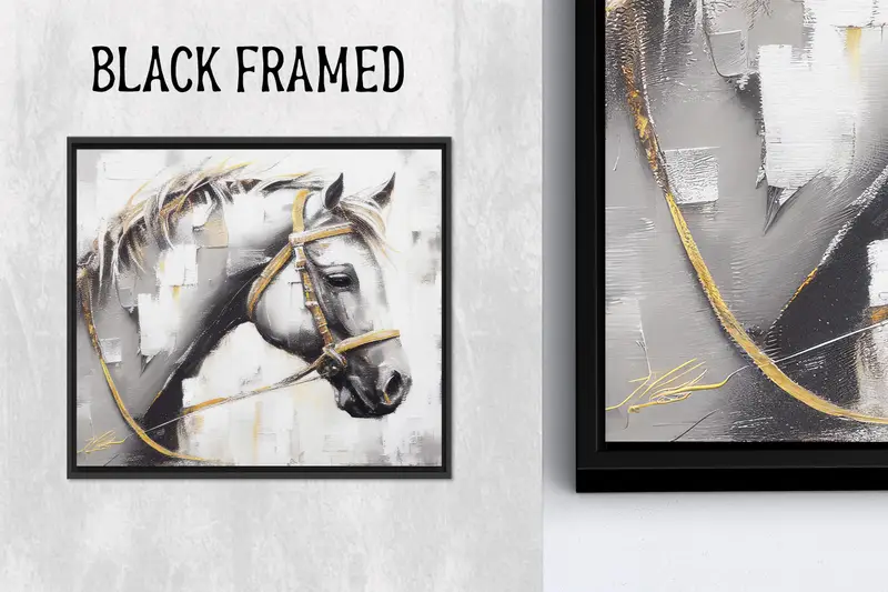 Modern Soyut At Kanvası: At Severler için Lüks Sanat